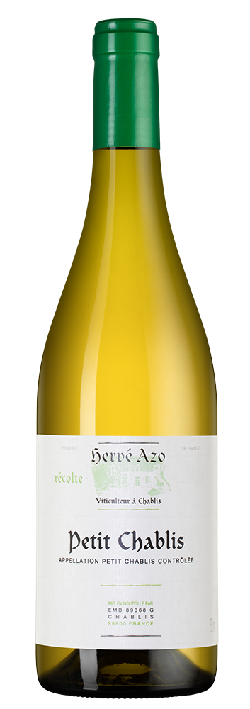 Вино Petit Chablis, Domaine Herve Azo, 2023, (152740), Франция, Бургундия, белое, сухое, 0.75 л, Пти Шабли, цена 5990 рублей