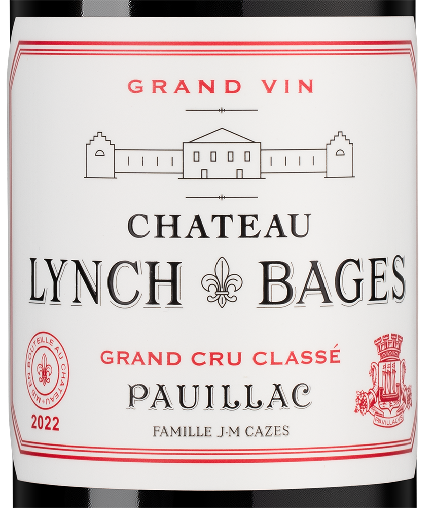 Вино Chateau Lynch-Bages (Pauillac), 2022, (146266), Франция, Бордо, красное, сухое, 0.75 л, Шато Линч-Баж, цена 49990 рублей