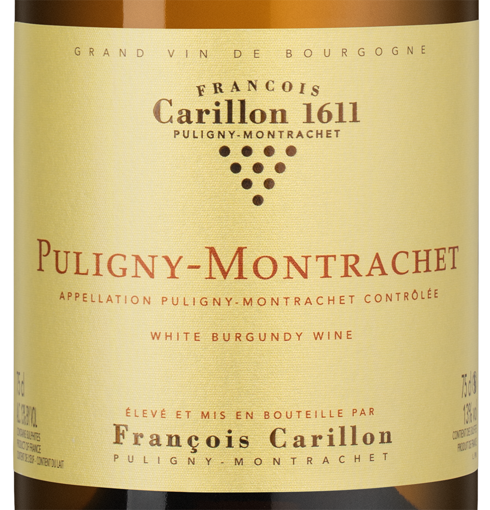 Вино Puligny-Montrachet, Francois Carillon, 2022, (158703), Франция, Бургундия, белое, сухое, 0.75 л, Пюлиньи-Монраше, цена 28990 рублей