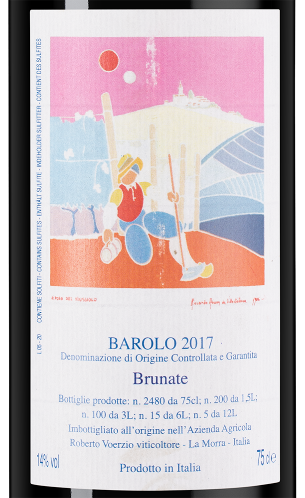 Вино Barolo Brunate, Roberto Voerzio, 2017, (137806), Италия, Пьемонт, красное, сухое, 0.75 л, Бароло Брунате, цена 107490 рублей