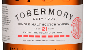Виски из Шотландии Tobermory Aged 21 Years  в подарочной упаковке