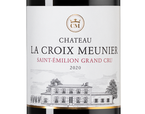 Вино Chateau La Croix Meunier, (139130), красное сухое, 2020 г., 0.75 л, Шато Ля Круа Менье цена 5490 рублей