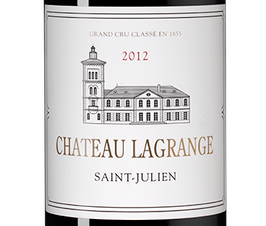 Вино Chateau Lagrange, (108064), красное сухое, 2012 г., 0.75 л, Шато Лагранж цена 13090 рублей