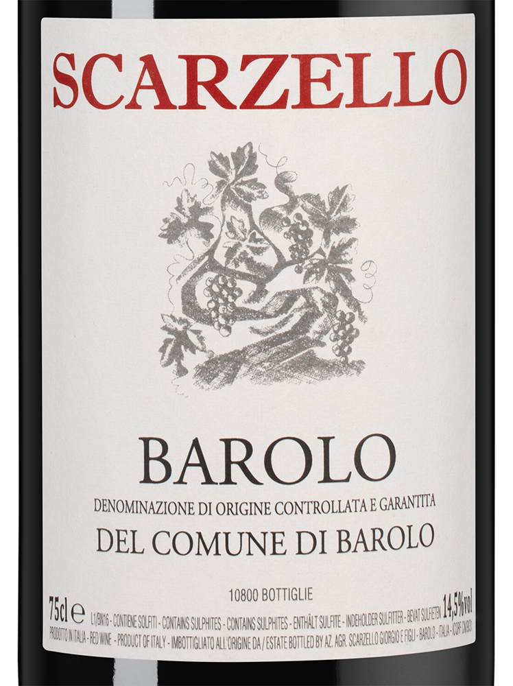 Вино Barolo del Comune di Barolo, Scarzello, 2016, (142663), Италия, Пьемонт, красное, сухое, 0.75 л, Бароло дель Комуне ди Бароло, цена 15990 рублей