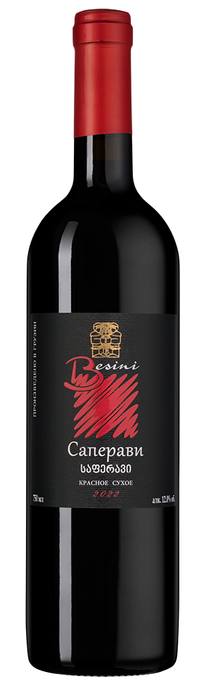 Вино Saperavi, Besini, 2022, (146853), Грузия, Кахетия, красное, сухое, 0.75 л, Саперави, цена 1390 рублей
