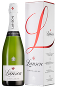 Шампанское из винограда Пино Менье Lanson White Label Dry-Sec в подарочной упаковке