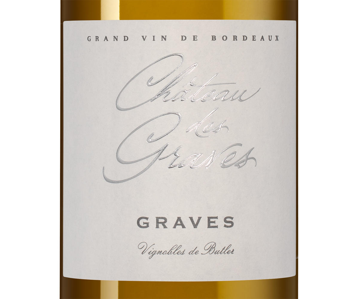 Вино Chateau des Graves Blanc (Graves), Vignobles Butler, 2023, (153578), Франция, Бордо, белое, сухое, 0.75 л, Шато де Грав Блан, цена 4790 рублей