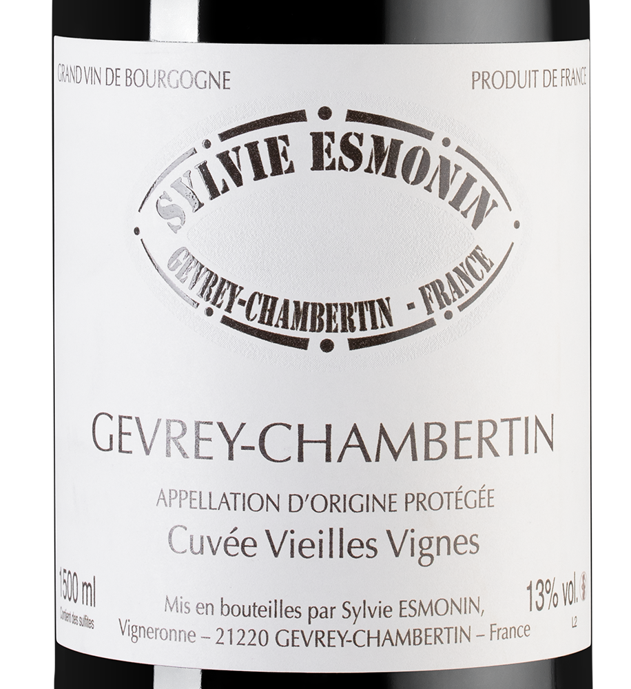 Вино Gevrey-Chambertin Vieilles Vignes, Domaine Sylvie Esmonin, 2022, 1.5л, (152710), Франция, Бургундия, красное, сухое, 1.5 л, Жевре-Шамбертен Вьей Винь, цена 62490 рублей