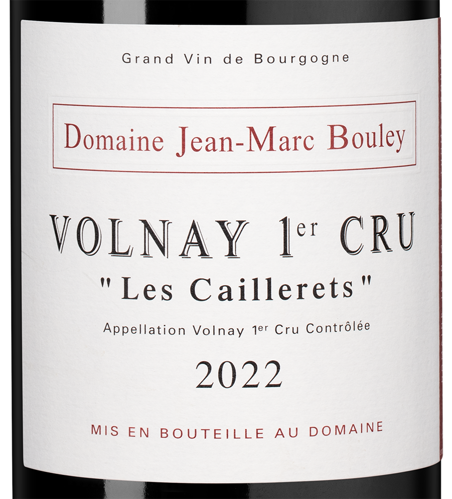 Вино Volnay Premier Cru Les Caillerets, Domaine Jean-Marc & Thomas Bouley, 2022, (154767), Франция, Бургундия, красное, сухое, 0.75 л, Вольне Премье Крю Ле Кайре, цена 57490 рублей