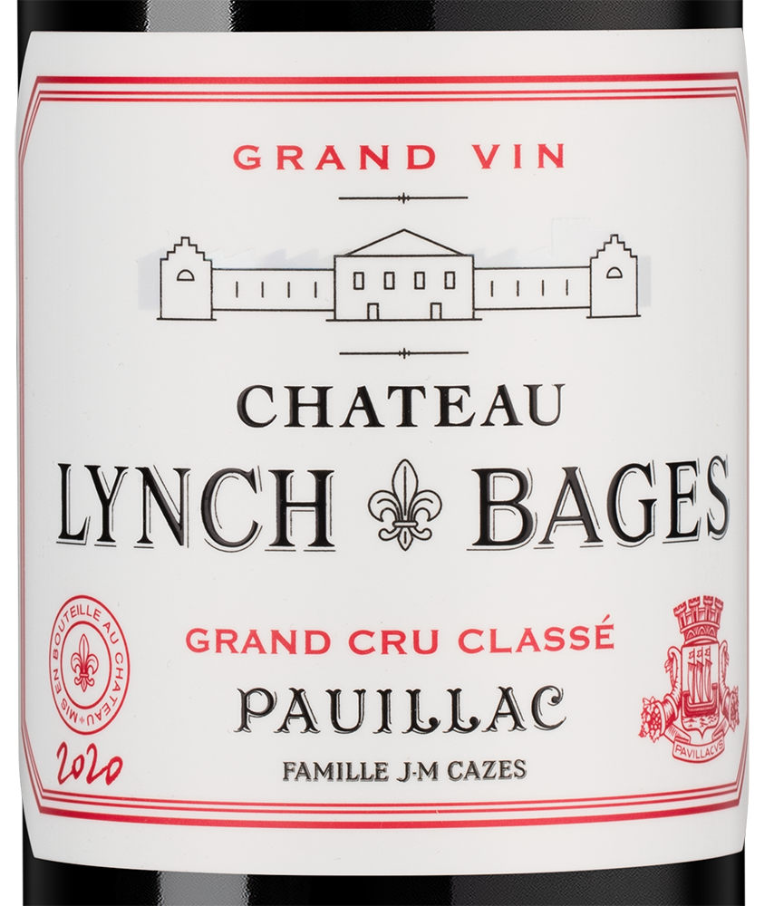 Вино Chateau Lynch-Bages (Pauillac), 2020, (133918), Франция, Бордо, красное, сухое, 0.75 л, Шато Линч-Баж, цена 42490 рублей