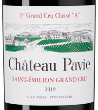 Вино Chateau Pavie, (122809), красное сухое, 2019, 0.75 л, Шато Пави цена 89990 рублей