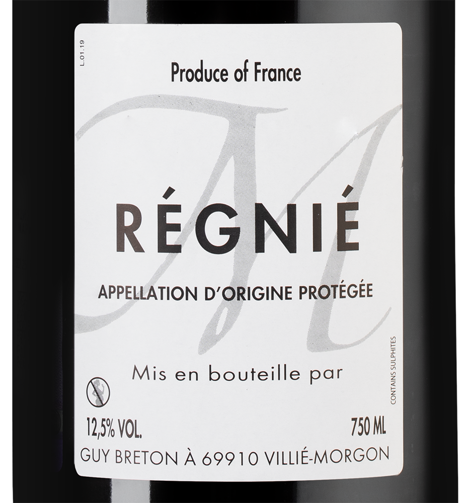 Вино Regnie, Domaine Guy Breton, 2023, (155286), Франция, Бургундия, красное, сухое, 0.75 л, Ренье, цена 8490 рублей