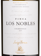 Вино Chardonnay Finca Los Nobles, (130827), белое сухое, 2019 г., 0.75 л, Шардоне Финка Лос Ноблес цена 4490 рублей