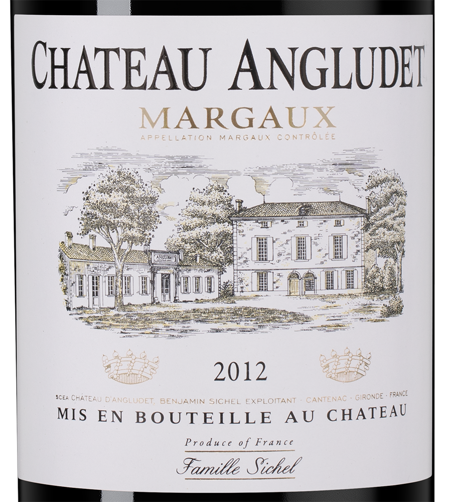 Вино Chateau Angludet (Margaux), 2012, (146046), Франция, Бордо, красное, сухое, 0.75 л, Шато д'Англюде, цена 17490 рублей