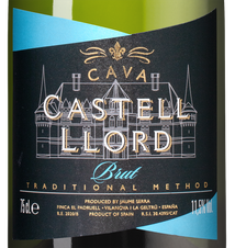 Игристое вино Cava Castell Llord, (146701), белое брют, 0.75 л, Кава Кастель Льорд цена 1790 рублей