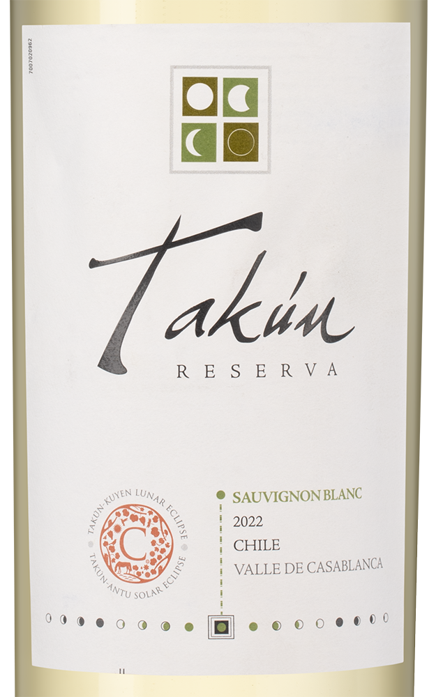 Вино Takun Sauvignon Blanc Reserva, Caliterra, 2022, (140083), Чили, Аконкагуа, белое, сухое, 0.75 л, Такун Совиньон Блан Ресерва, цена 1740 рублей