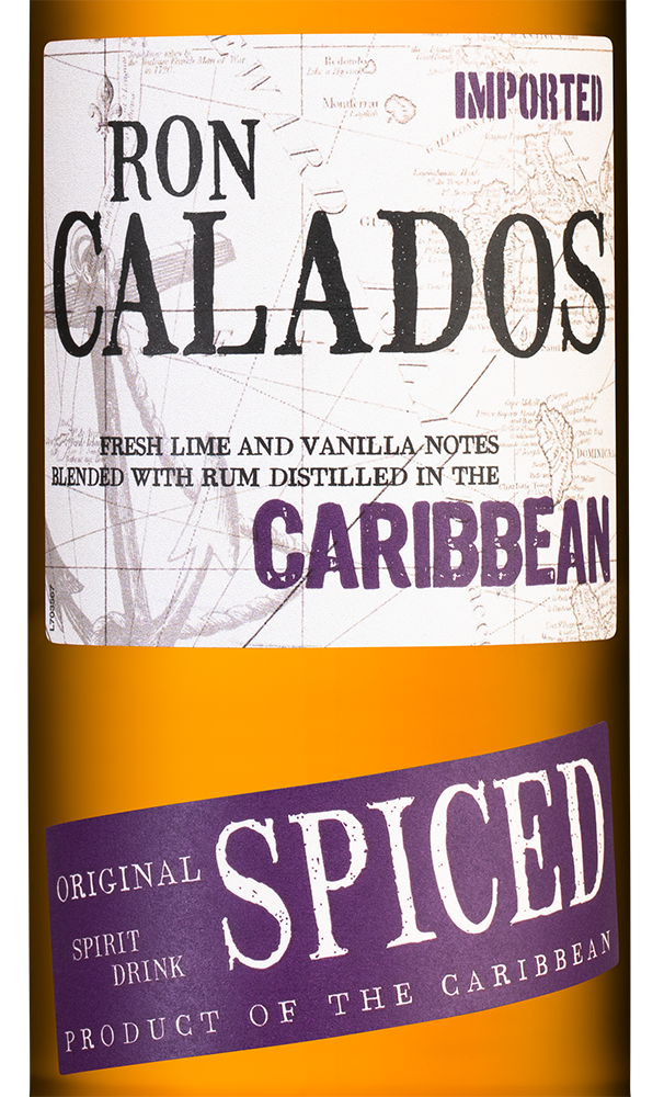 Ром Ron Calados Caribbean Spiced, (149841), Соединенное Королевство, 0.7 л, Рон Каладос Карибиан Спайсд, цена 1953 рублей