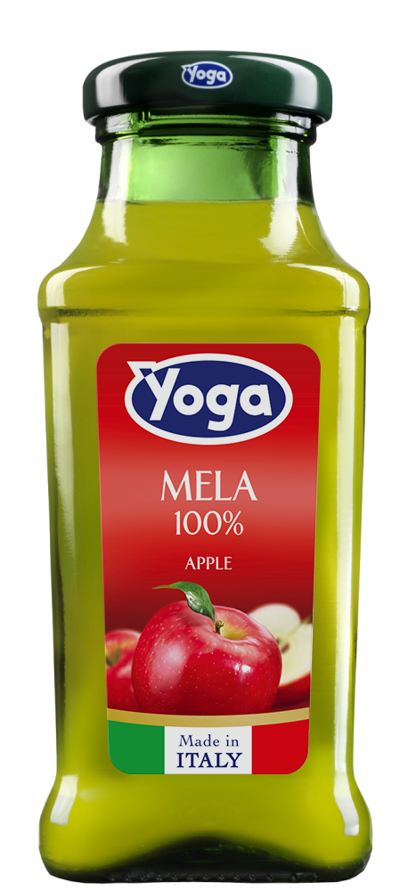 Сок яблочный Yoga (24 шт.), 0.2л, (96208), Италия, Эмилия-Романья, стекло, 0.2 л, Фруктовый сок яблочный восстановленный Йога, цена 6600 рублей