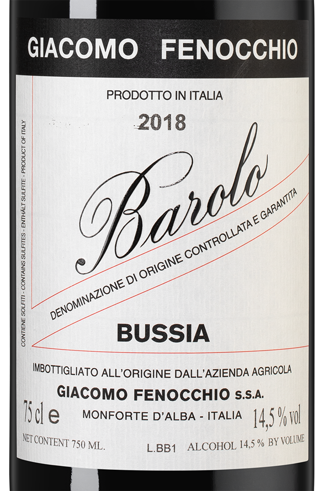 Вино Barolo Bussia, Giacomo Fenocchio, 2018, (137403), Италия, Пьемонт, красное, сухое, 0.75 л, Бароло Буссия, цена 16990 рублей