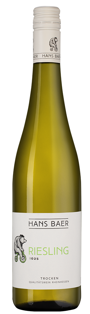Вино Hans Baer Riesling, Weinkellerei Hechtsheim, 2025, (160887), Германия, Рейнгессен, белое, полусухое, 0.75 л, Ханс Баер Рислинг, цена 1290 рублей