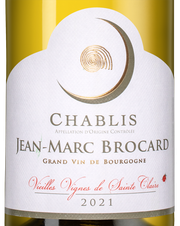 Вино Chablis Vieilles Vignes, (138077), белое сухое, 2021 г., 0.75 л, Шабли Вьей Винь цена 5990 рублей