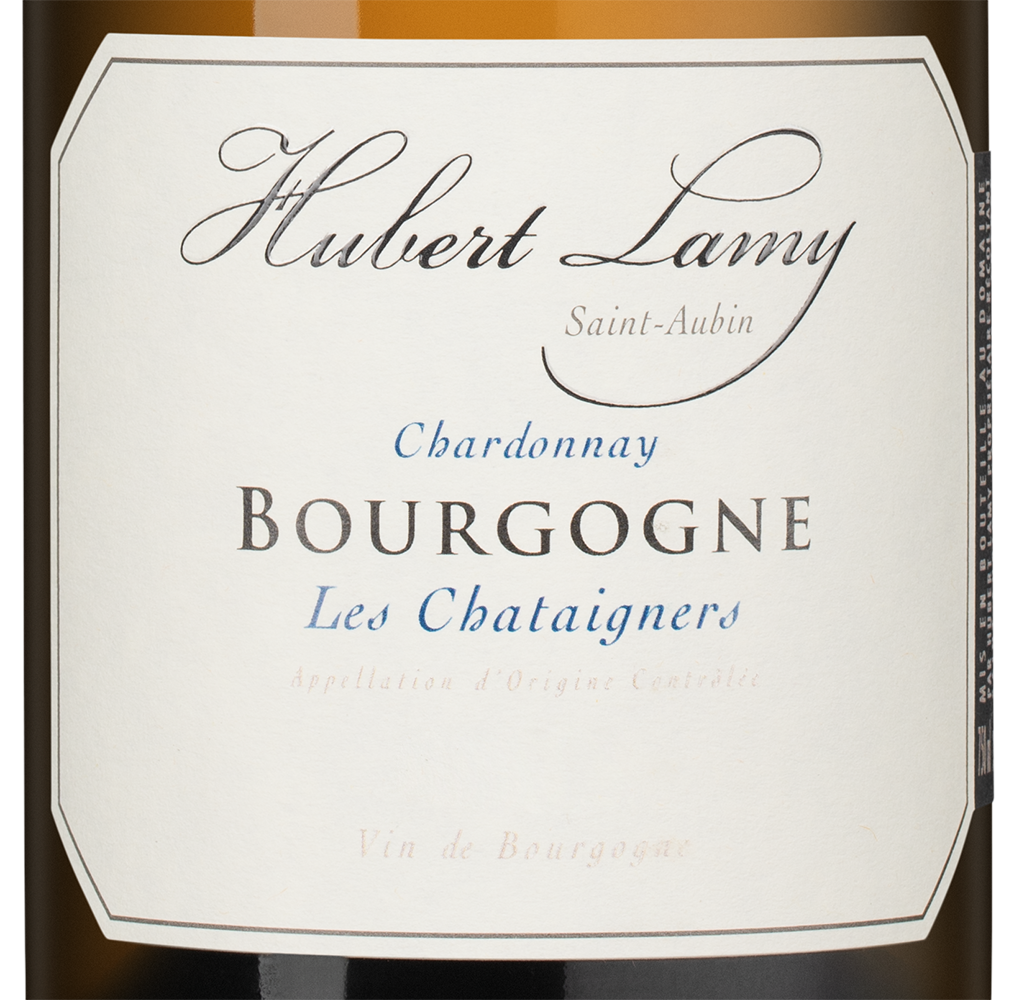 Вино Bourgogne Chardonnay Les Chataigners, Domaine Hubert Lamy, 2022, (158949), Франция, Бургундия, белое, сухое, 0.75 л, Бургонь Шардоне Ле Шатенье, цена 17490 рублей