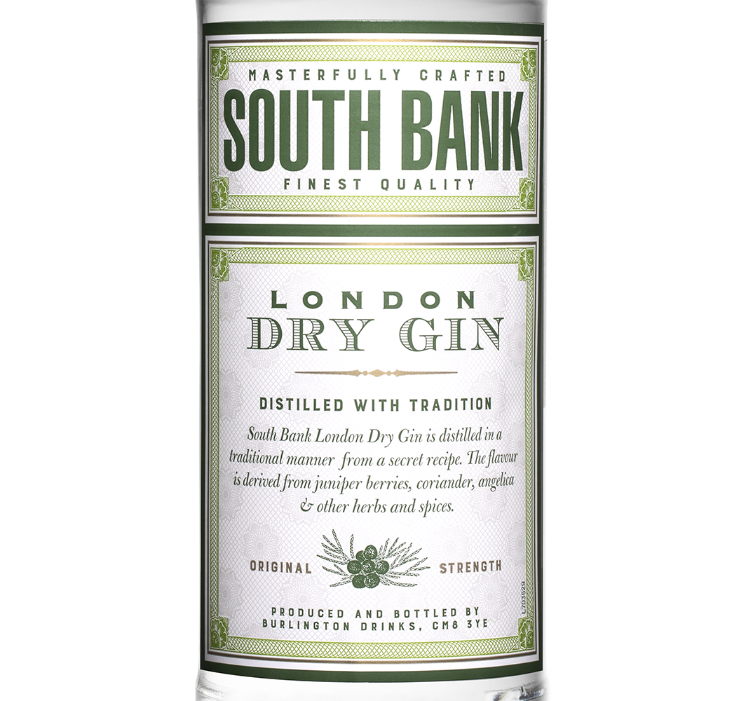 Джин South Bank London Dry Gin, (152922), Соединенное Королевство, 0.7 л, Саут Бэнк Лондон Драй Джин, цена 2640 рублей