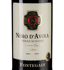 Вино Fontegaia Nero D'Avola, (123523), красное сухое, 2019 г., 0.75 л, Фонтегайа Неро Д'Авола цена 1390 рублей