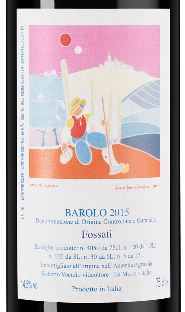 Вино Barolo Fossati, Roberto Voerzio, 2015, (137809), Италия, Пьемонт, красное, сухое, 0.75 л, Бароло Фоссати, цена 107490 рублей