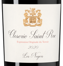 Вино Closerie Saint Roc Les Noyers, (140364), красное сухое, 2020 г., 0.75 л, Клозри Сен Рок Ле Нуайе цена 11690 рублей