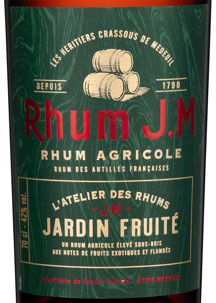 Ром Rhum J.M Atelier Jardin Fruite, (141314), Франция, Мартиника, 0.7 л, Ром Джей Эм Ательер Жардан Фрюите, цена 8290 рублей