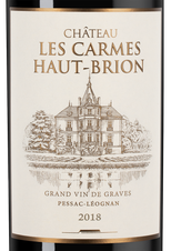 Вино Chateau Les Carmes Haut-Brion, (119935), красное сухое, 2018 г., 0.75 л, Шато Ле Карм О-Брион цена 44990 рублей