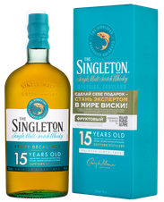 Виски Singleton 15 Years, (124164), gift box в подарочной упаковке, Односолодовый 15 лет, Шотландия, 0.7 л, Синглтон 15 Лет цена 7010 рублей