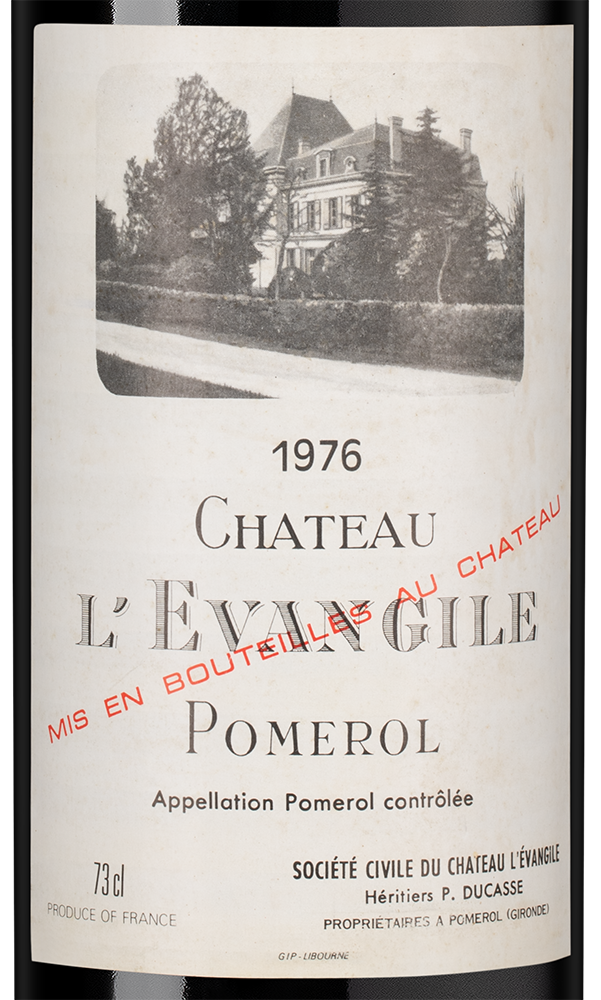 Вино Chateau L'Evangile, Chateau l'Evangile, 1976, 0.73л, (158661), Франция, Бордо, красное, сухое, 0.73 л, Шато л'Еванжиль, цена 92490 рублей
