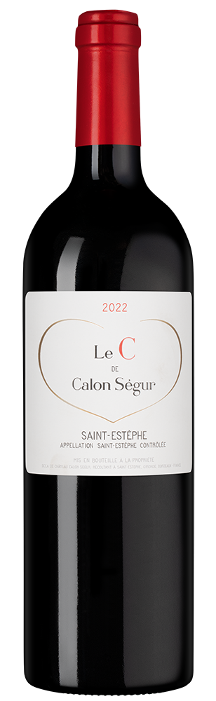 Вино Le C de Calon Segur, Chateau Calon Segur, 2022, (155713), Франция, Бордо, красное, сухое, 0.75 л, Ле С де Калон Сегюр, цена 8790 рублей