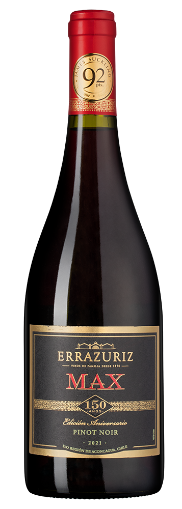 Вино Max Reserva Pinot Noir, Errazuriz, 2021, (146632), Чили, Аконкагуа, красное, сухое, 0.75 л, Макс Ресерва Пино Нуар, цена 3790 рублей