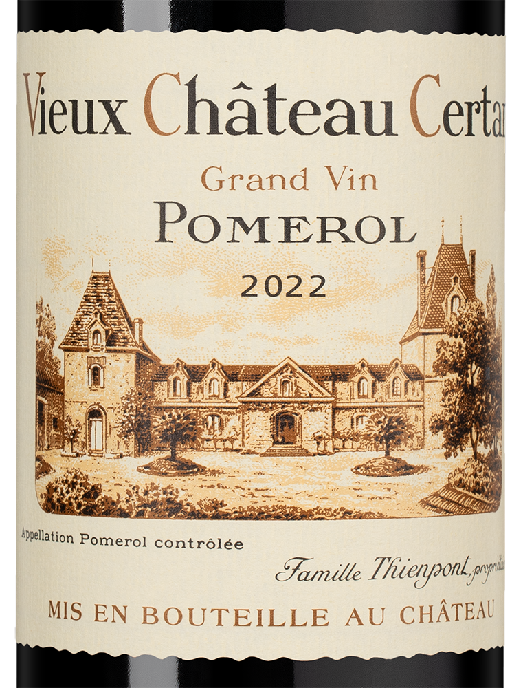 Вино Vieux Chateau Certan (Pomerol), 2022, (146265), Франция, Бордо, красное, сухое, 0.75 л, Вьё Шато Сертан, цена 134990 рублей