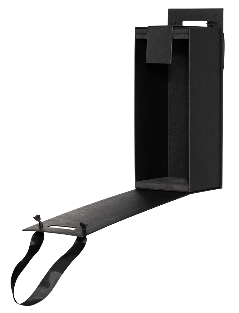 Подарочный футляр для 1 бутылки, (153320), Россия, Черный футляр под 1 бутылку, цена 1790 рублей