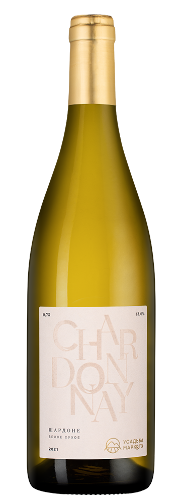 Вино Chardonnay, Усадьба Маркотх, 2021, (138690), Россия, Кубань, белое, сухое, 0.75 л, Шардоне, цена 2890 рублей