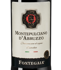 Вино Fontegaia Montepulciano D'Abruzzo, (138932), красное сухое, 2021 г., 0.75 л, Фонтегайа Монтепульчано Д'Абруццо цена 1390 рублей