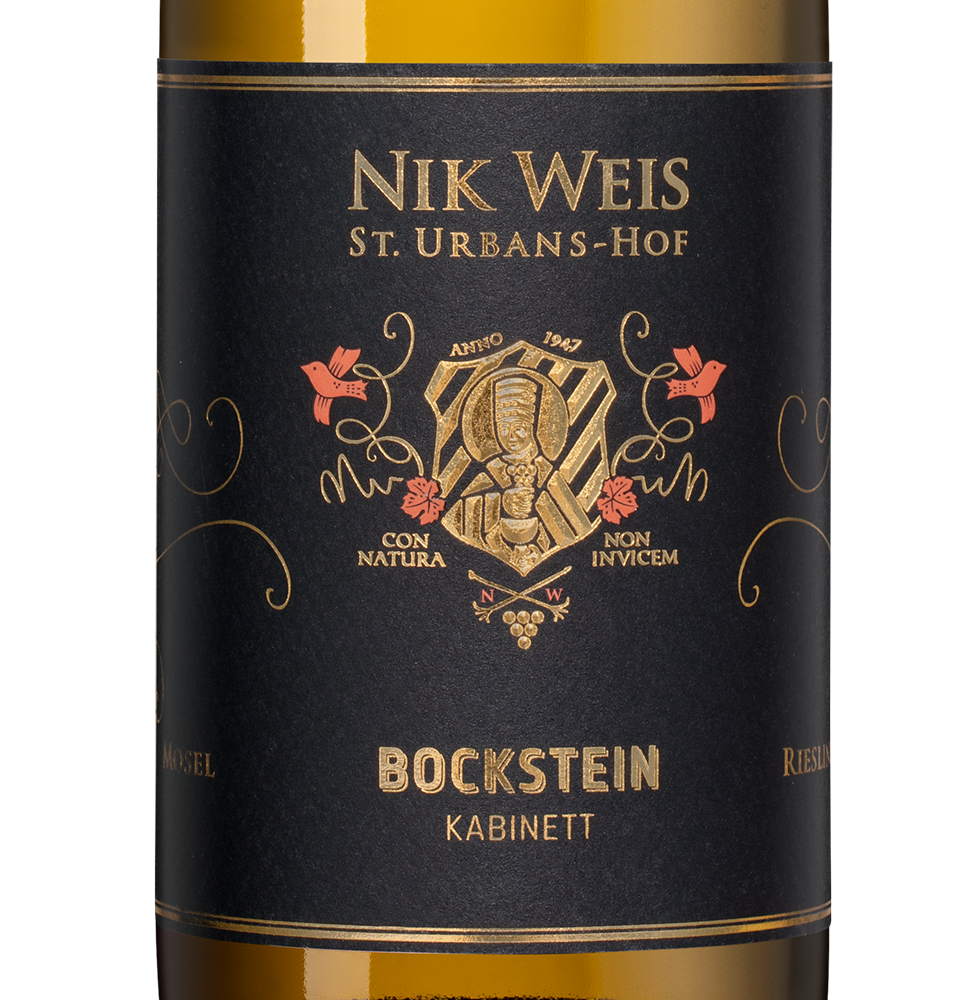 Вино Bockstein Kabinett, Nik Weis St. Urbans-Hof, 2023, (151140), Германия, Мозель, белое, полусладкое, 0.75 л, Рислинг Бокштайн Кабинетт, цена 4868 рублей