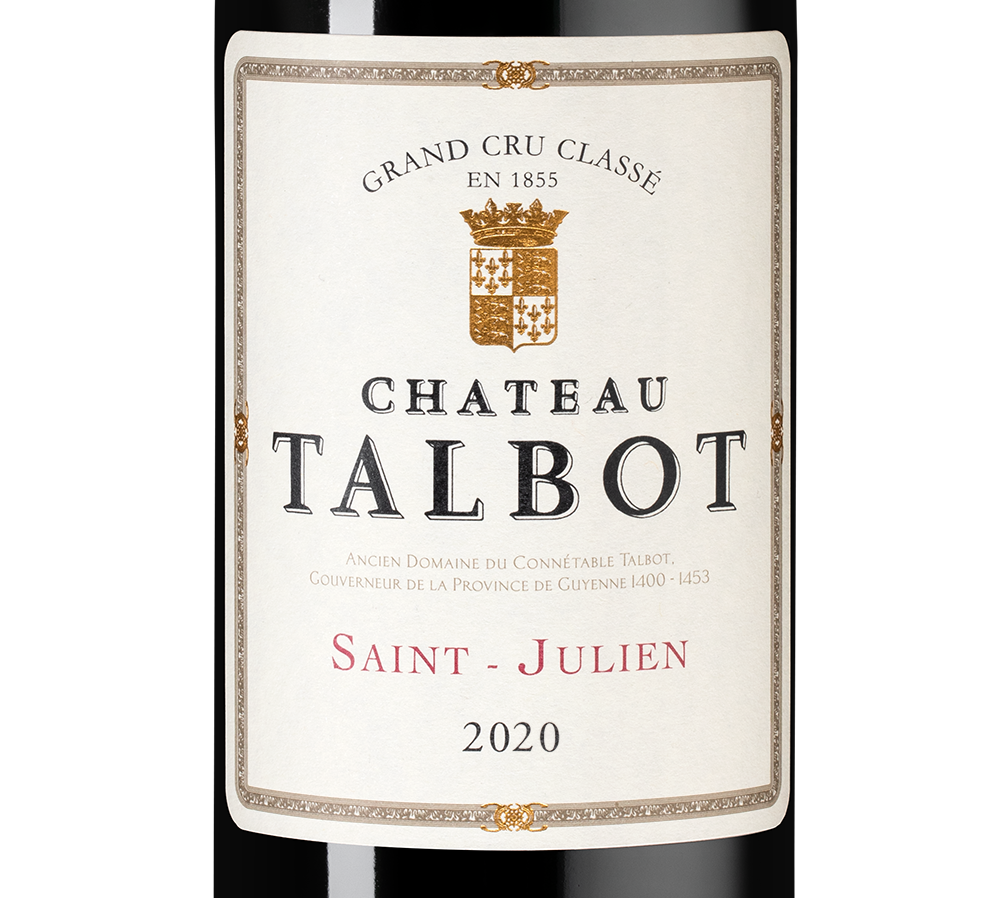 Вино Chateau Talbot, 2020, 0.375л, (150719), Франция, Бордо, красное, сухое, 0.375 л, Шато Тальбо, цена 12490 рублей