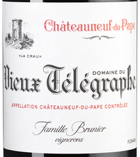 Вино Chateauneuf-du-Pape Vieux Telegraphe La Crau, (140160), красное сухое, 2019 г., 0.75 л, Шатонеф-дю-Пап Вьё Телеграф Ля Кро цена 19990 рублей