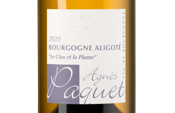 Вино Bourgogne Aligote Le Clou et la Plume, (140006), белое сухое, 2020 г., 0.75 л, Бургонь Алиготе Ле Клу э ла Плюм цена 5490 рублей