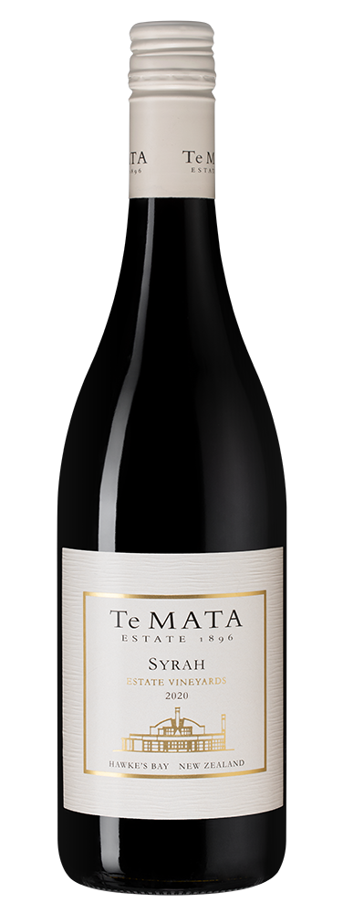 Вино Estate Vineyards Syrah, Te Mata, 2020, (132335), Новая Зеландия, Хокс Бей, красное, сухое, 0.75 л, Эстейт Виньярдс Сира, цена 3490 рублей