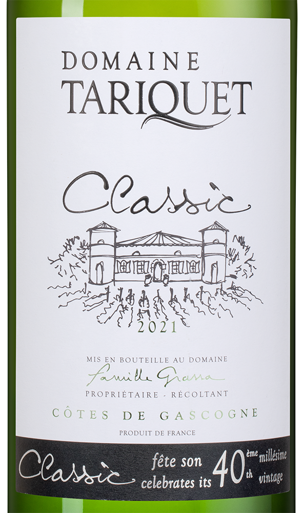 Вино Classic, Domaine Tariquet, 2021, 1.5л, (137146), Франция, Юго-Запад, белое, сухое, 1.5 л, Классик, цена 6290 рублей
