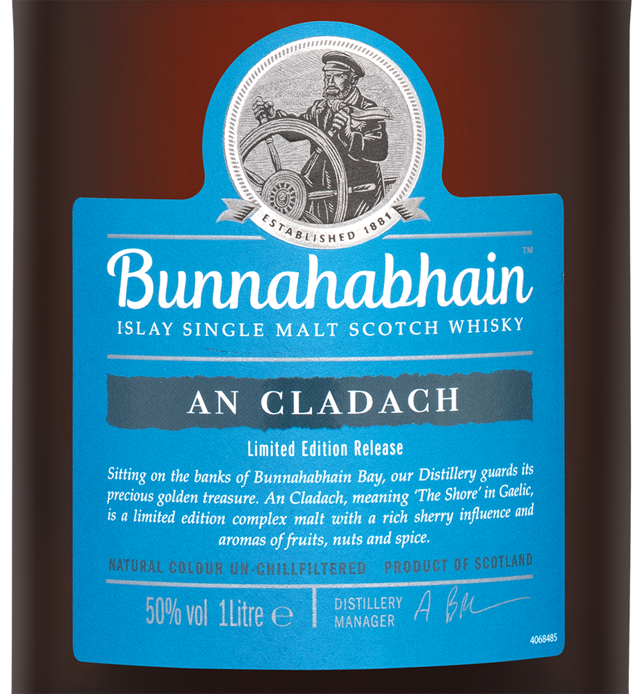 Виски Bunnahabhain An Cladach в подарочной упаковке, 1л, (141790), Шотландия, Айла, 1 л, Буннахавэн Ан Кладах, цена 13990 рублей