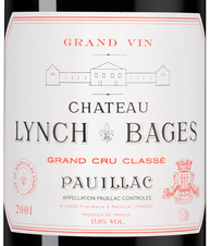 Вино Chateau Lynch-Bages, (142519), красное сухое, 2001 г., 1.5 л, Шато Линч-Баж цена 124990 рублей