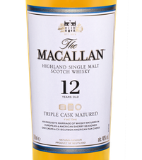 Виски Macallan Triple Cask Matured 12 Years Old в подарочной упаковке, (143247), gift box в подарочной упаковке, Односолодовый 12 лет, Шотландия, 0.7 л, Макаллан Трипл Каск 12 Лет цена 11890 рублей