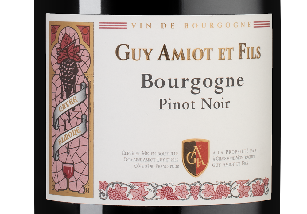 Вино Bourgogne Pinot Noir, Domaine Amiot Guy et Fils, 2022, 1.5л, (158479), Франция, Бургундия, красное, сухое, 1.5 л, Бургонь Пино Нуар, цена 21490 рублей